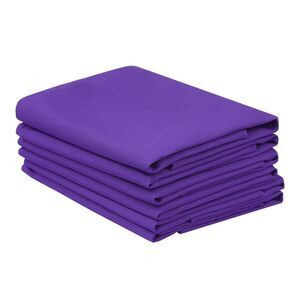 6 Pack Polyester Napkins for Wedding Restaurant Party 18x18 Inch Dark Purple